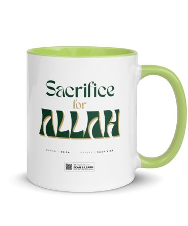 Sacrifice For Allah - Mug with Color Inside